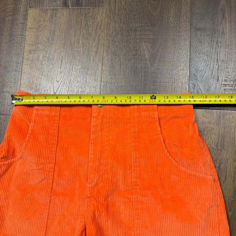 Vintage 80s 90s Ocean Pacific OP Orange Corduroy Board Shorts Sz 36 Fits 30 Surf